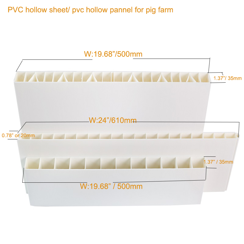 PVC الأسوار لوحة التقسيم البلاستيكية جوفاء لتربية الماشية مزرعة الخنازير